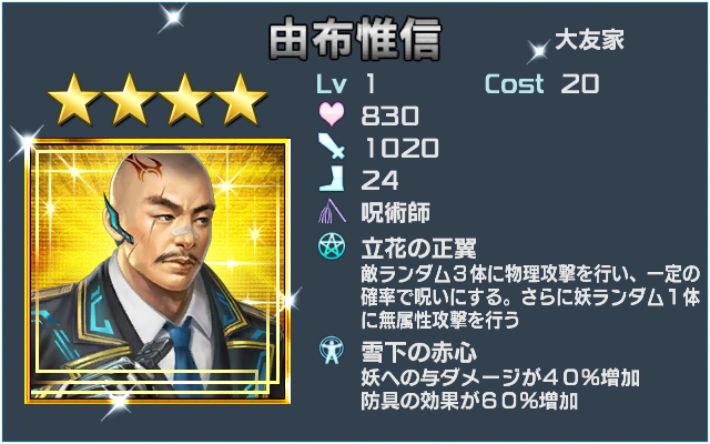 由布惟信(ランクアップ）