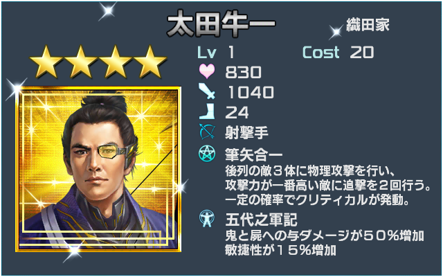 太田牛一(ランクアップ）